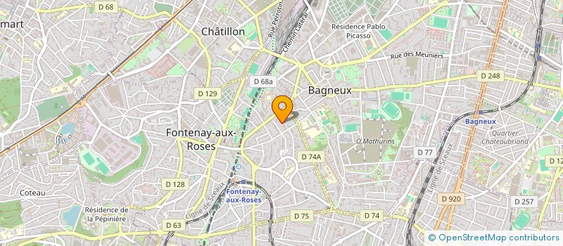 localisation de l'entreprise MADAME FEDWA HOUARI  FONTENAY-AUX-ROSES