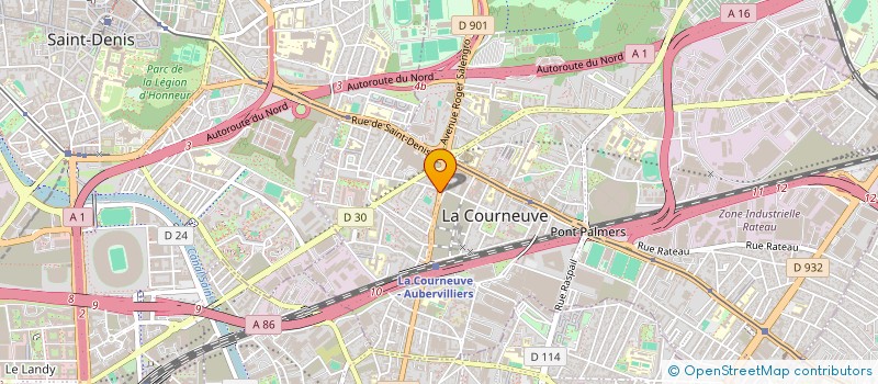 localisation de l'entreprise MADAME FEIQIN SHAN à LA COURNEUVE