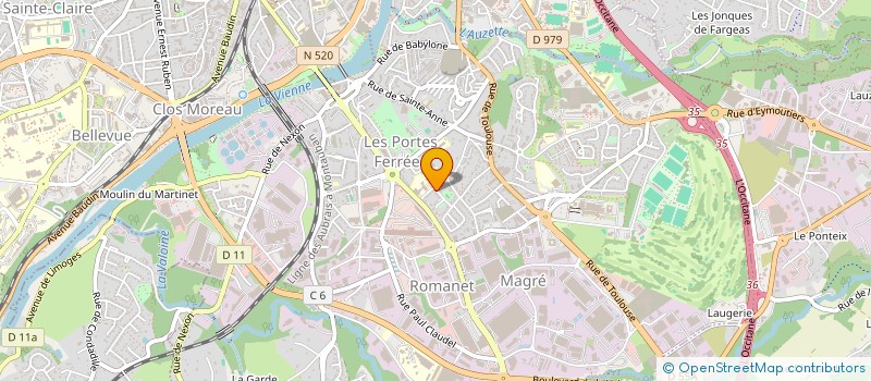 localisation de l'entreprise MADAME FELICIA HORN à LIMOGES