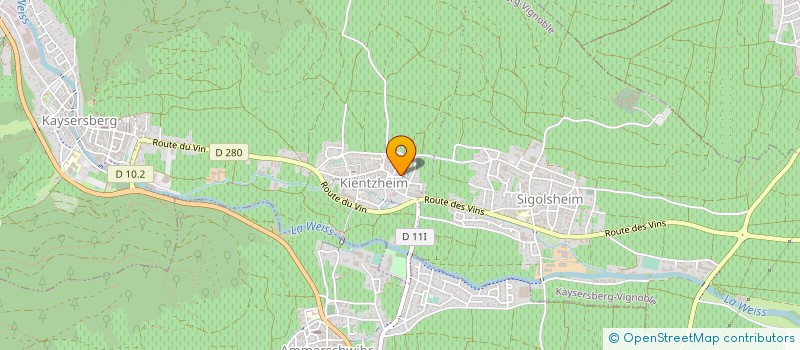 localisation de l'entreprise MADAME FELICIA KELLER  KAYSERSBERG VIGNOBLE