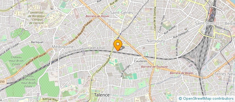 localisation de l'entreprise MADAME FELICIA PRADE  TALENCE