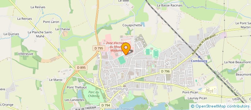 localisation de l'entreprise MADAME FELICIA ROBINAULT à COMBOURG
