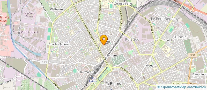 localisation de l'entreprise MADAME FELICIE CHAPELET à REIMS