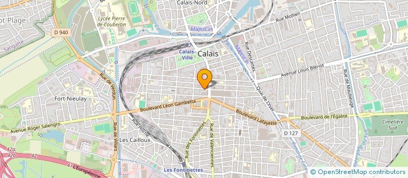 localisation de l'entreprise MADAME FELICIE COLIN  CALAIS