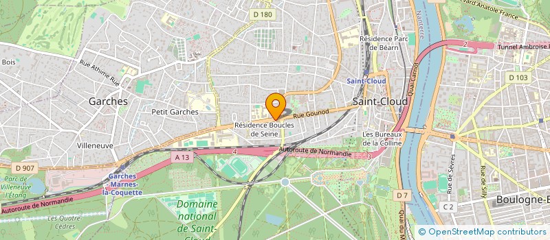 localisation de l'entreprise MADAME FELICIE LEVEQUE à SAINT-CLOUD