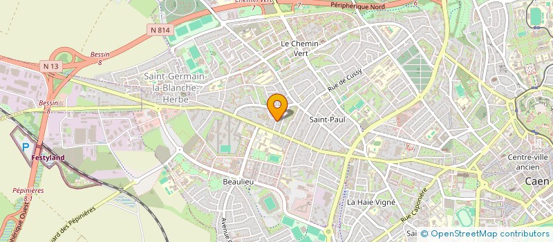 localisation de l'entreprise MADAME FELICIE PERUS à CAEN