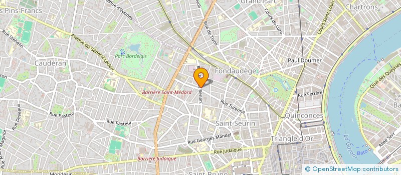 localisation de l'entreprise MADAME FELICIE THOMAS  BORDEAUX