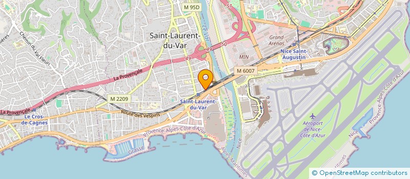 localisation de l'entreprise MADAME FELICITE AFOUTOU  SAINT-LAURENT-DU-VAR