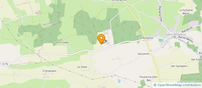 localisation de l'entreprise MADAME FELICITE LE CHAUX  CORLAY