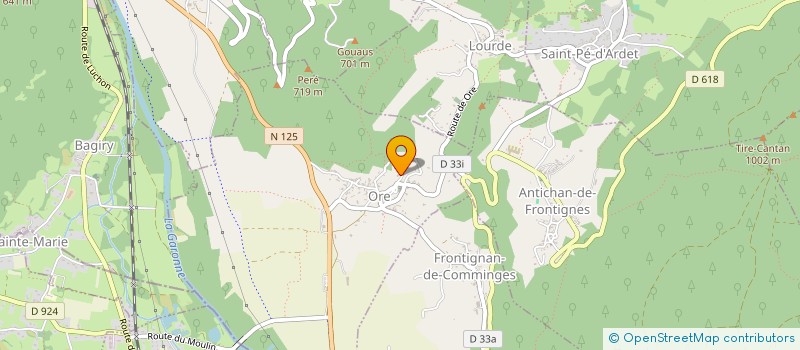 localisation de l'entreprise MADAME FELICITE MAUVILLAIN  SAUVETERRE-DE-COMMINGES