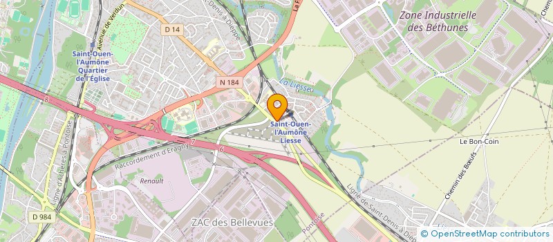 localisation de l'entreprise MADAME FELICITE NGO LIKOUND à SAINT-OUEN-L'AUMONE