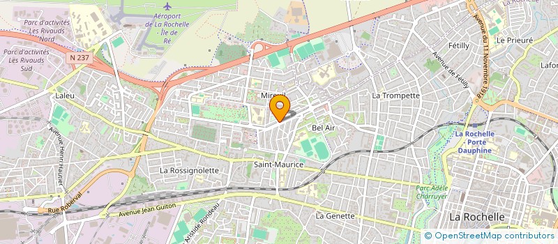 localisation de l'entreprise MADAME FELICITE PADONOU  LA ROCHELLE