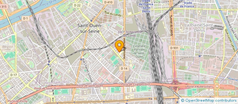 localisation de l'entreprise MADAME FELICITE SIMONET à SAINT-OUEN-SUR-SEINE