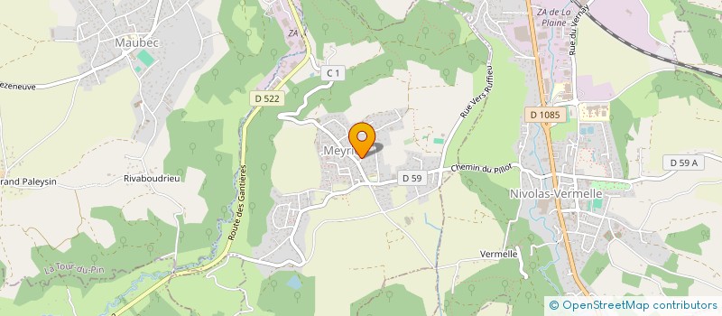 localisation de l'entreprise MADAME FELICITEE MICHAUX  MEYRIE