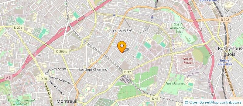 localisation de l'entreprise MADAME FELIX FARNOUX à MONTREUIL
