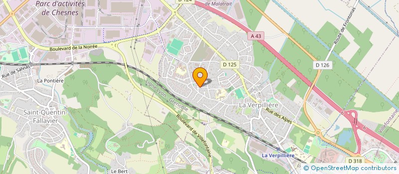 localisation de l'entreprise MADAME FELLA BOULAHBAL  LA VERPILLIERE