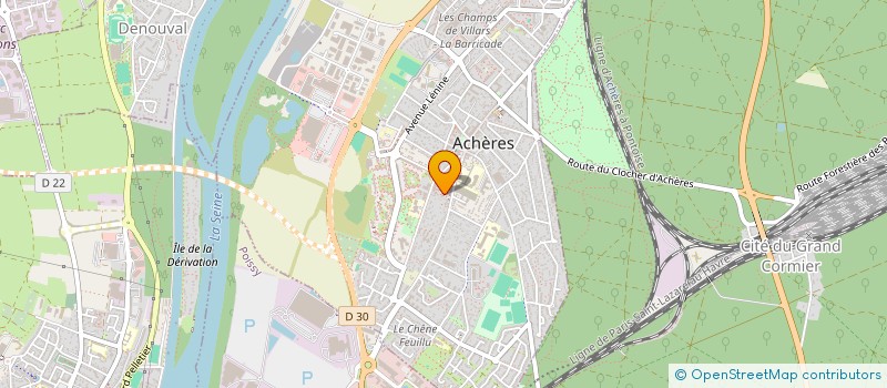 localisation de l'entreprise MADAME FENDA TRAORE  ACHERES