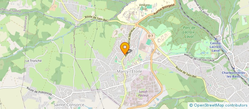 localisation de l'entreprise MADAME FENGYUN ZHENG  MARCY-L'ETOILE