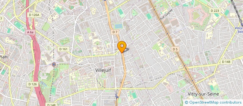 localisation de l'entreprise MADAME FENGZHU JIN  VILLEJUIF