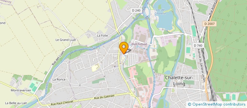 localisation de l'entreprise MADAME FERAY HANCER à CHALETTE-SUR-LOING