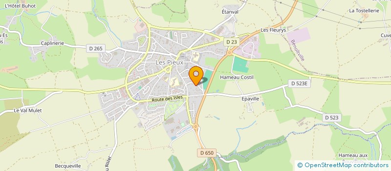 localisation de l'entreprise MADAME FERDERIQUE EUSTACHE à LES PIEUX