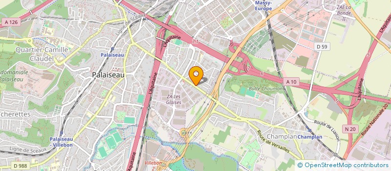 localisation de l'entreprise MADAME FERESHTEH RAZZAGHI  VERRIERES-LE-BUISSON