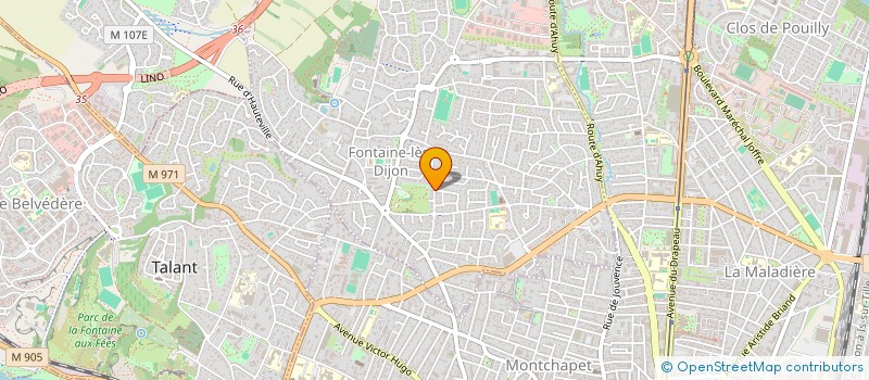 localisation de l'entreprise MADAME FERIALE ALLARD  FONTAINE-LES-DIJON