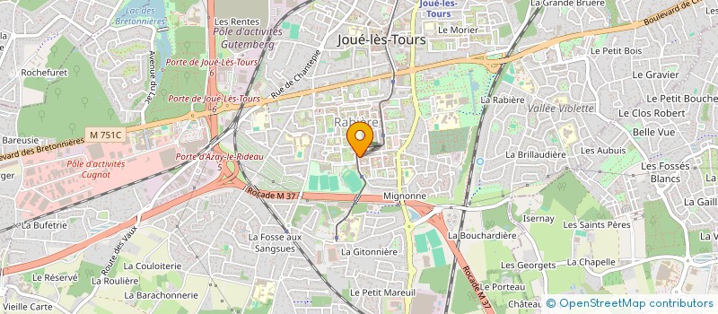 localisation de l'entreprise MADAME FERIEL MALKI  JOUE-LES-TOURS