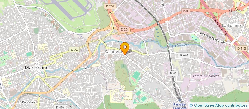 localisation de l'entreprise MADAME FERIEL RAISS  SAINT-VICTORET