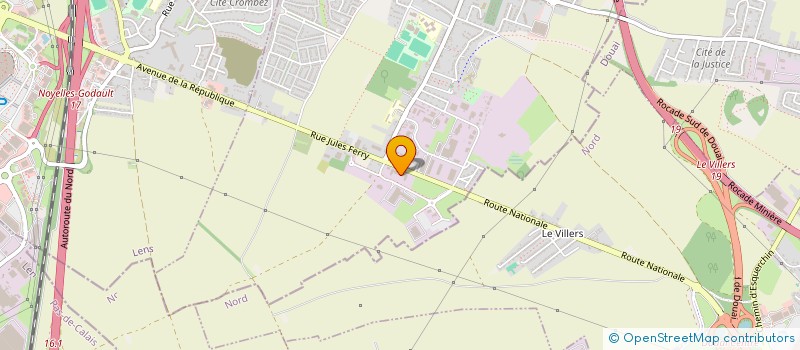 localisation de l'entreprise MADAME FERIEL TAIBI  COURCELLES-LES-LENS