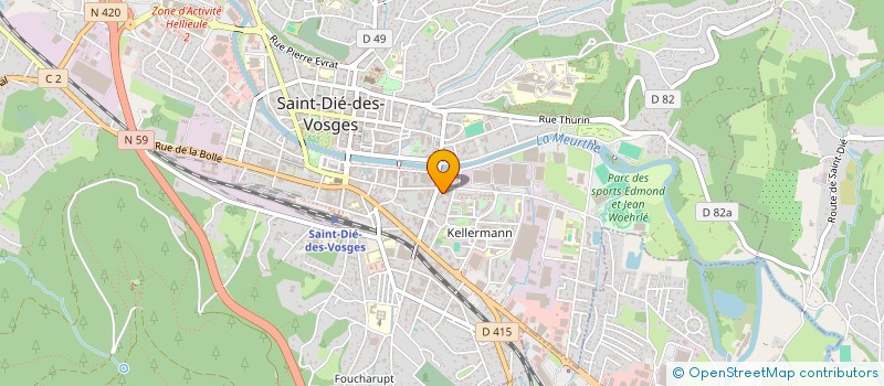 localisation de l'entreprise MADAME FERMUDE GOK  SAINT-DIE-DES-VOSGES