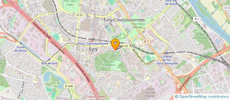 localisation de l'entreprise MADAME FERNANDA GONCALVES  EVRY-COURCOURONNES