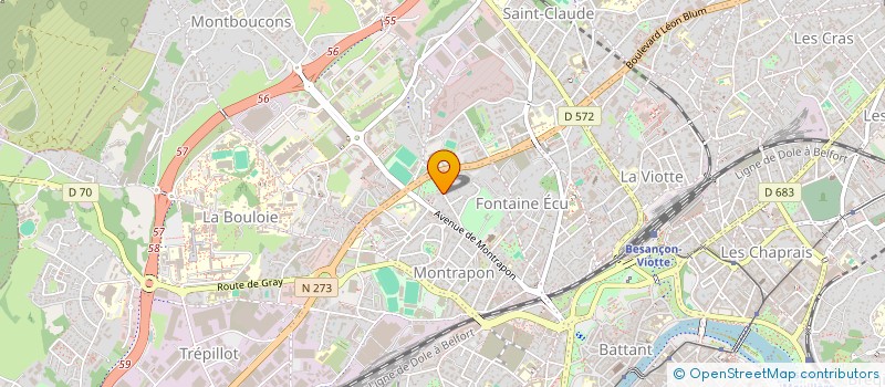 localisation de l'entreprise MADAME FERNANDA LIMA RODRIGUES à BESANCON