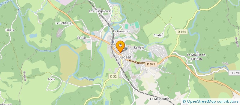 localisation de l'entreprise MADAME FERNANDA MARIA RIBEIRO CINTRAO DA SILVA  BUGEAT