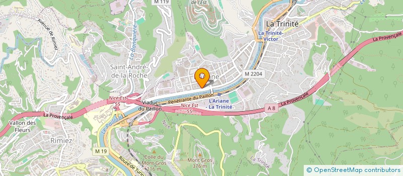 localisation de l'entreprise MADAME FERNANDA SEMEDO MONTEIRO à NICE