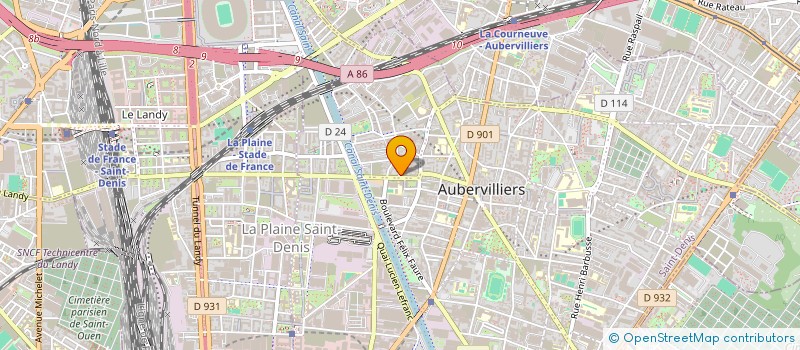 localisation de l'entreprise MADAME FERNANDA TIMA  AUBERVILLIERS