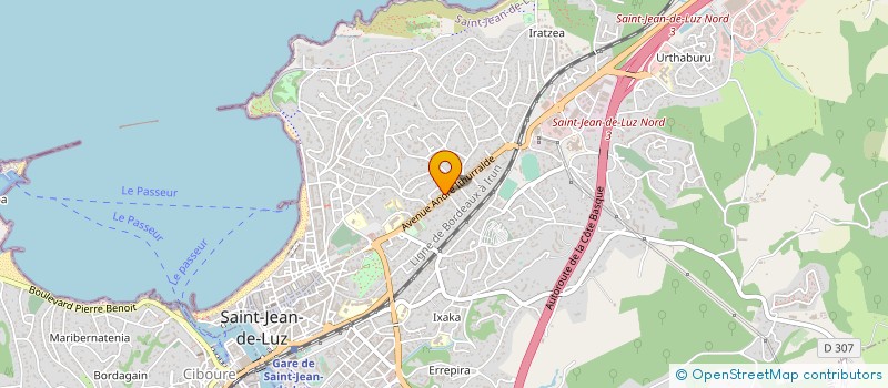 localisation de l'entreprise MADAME FERNANDE BENTZ à SAINT-JEAN-DE-LUZ