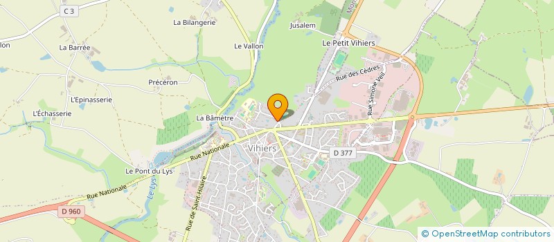 localisation de l'entreprise MADAME FERNANDE BESNARD à LYS-HAUT-LAYON