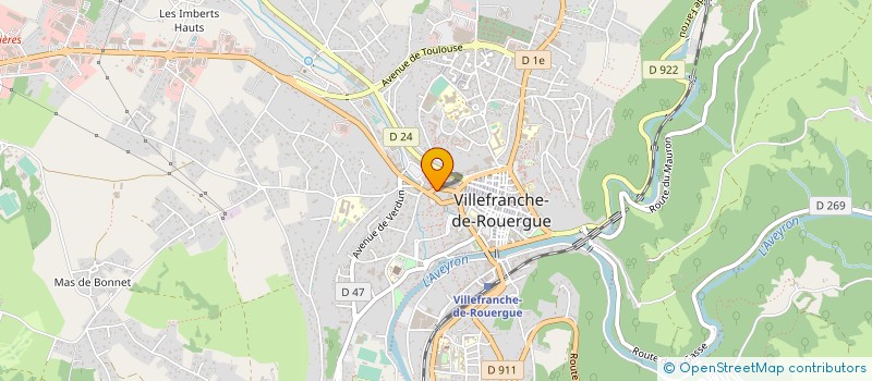 localisation de l'entreprise MADAME FERNANDE BICHO à VILLEFRANCHE-DE-ROUERGUE