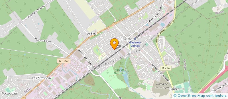 localisation de l'entreprise MADAME FERNANDE CAMPCROS  CESTAS