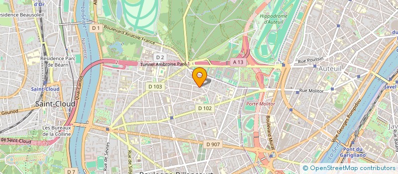 localisation de l'entreprise MADAME FERNANDE CORVISART à BOULOGNE-BILLANCOURT