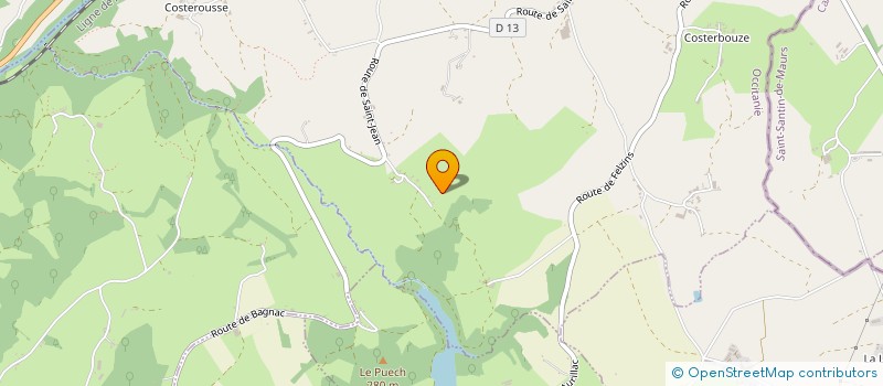 localisation de l'entreprise MADAME FERNANDE DELCLAUX  BAGNAC-SUR-CELE