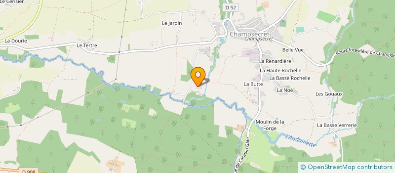 localisation de l'entreprise MADAME FERNANDE DELENTE à CHAMPSECRET