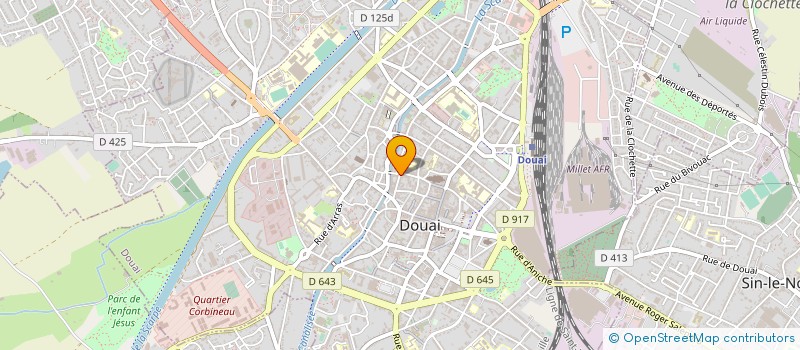 localisation de l'entreprise MADAME FERNANDE DELPLANQUE à DOUAI