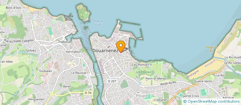 localisation de l'entreprise MADAME FERNANDE DEREDEC à DOUARNENEZ