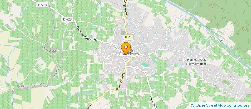 localisation de l'entreprise MADAME FERNANDE EYRIES  POURRIERES