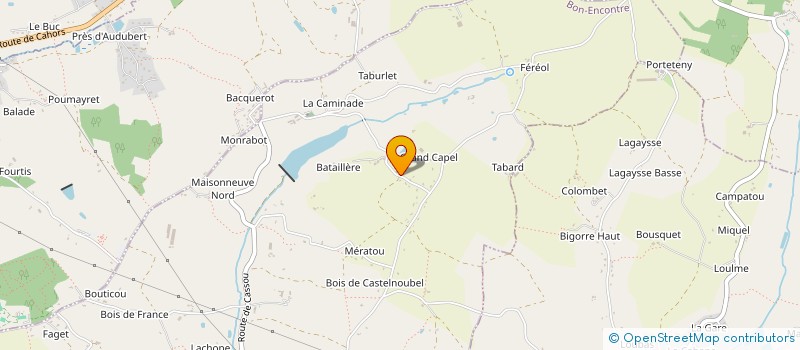 localisation de l'entreprise MADAME FERNANDE GALLO  BON-ENCONTRE