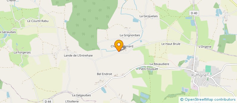 localisation de l'entreprise MADAME FERNANDE GIQUEL à ROUGE