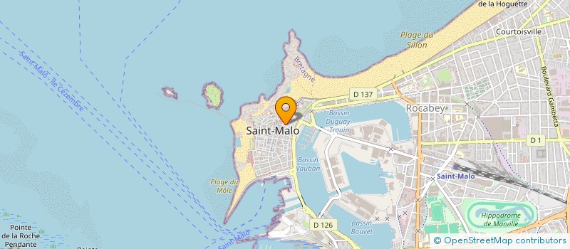 localisation de l'entreprise MADAME FERNANDE GUILLARD  SAINT-MALO