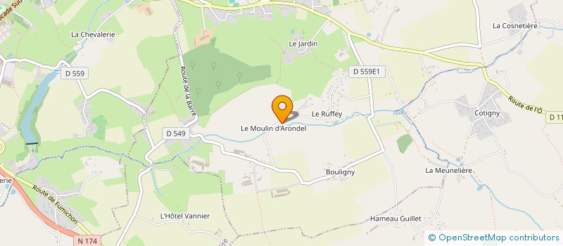 localisation de l'entreprise MADAME FERNANDE HERVIEU  SAINT-JEAN-D'ELLE